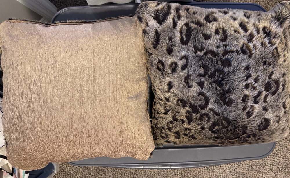 Faux Fur Luxury Throw Pillow 16x16 Plutus Tawny Wildcat Brands: boutique.